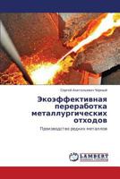 Ekoeffektivnaya pererabotka metallurgicheskikh otkhodov: Proizvodstvo redkikh metallov 3659253421 Book Cover