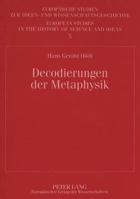 Decodierungen Der Metaphysik: Eine Religionsphilosophische Interpretation Von Ferdinand Ebners Denkweg Auf Der Grundlage Unveroeffentlichter Manuskrip 3631317735 Book Cover