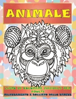 Libro da colorare Mandala per adulti - Rilassamento e sollievo dallo stress - Animale B08FP9Z7F1 Book Cover