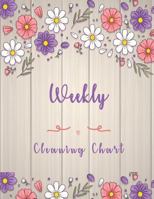 Weekly Cleaning Chart: Floral Cover, Cleaning Routine, Home Cleaning, Household Chores List, Cleaning Checklist 1796939986 Book Cover