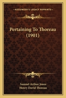 Pertaining To Thoreau 1120672902 Book Cover