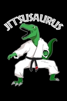 Jitsusaurus: Jiu Jitsu Dinosaur Notebook to Write in, 6x9, Lined, 120 Pages Journal 1694893634 Book Cover