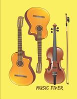 Music Fiver: Guitar Tabs Book with 100 pages and a glossy cover 1719935777 Book Cover