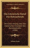 Das Literarische R�tsel Des Hebr�erbriefs 1018201394 Book Cover