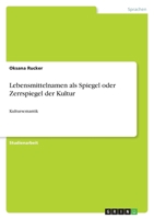 Lebensmittelnamen als Spiegel oder Zerrspiegel der Kultur 3640762266 Book Cover