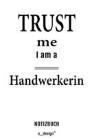 Notizbuch f�r Handwerker / Handwerkerin: Originelle Geschenk-Idee [120 Seiten kariertes blanko Papier] 1695323777 Book Cover