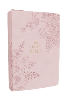 KJV Compact Large Print Bible, Pink Leathersoft Zipper Closure, Red Letter, Comfort Print 1400355648 Book Cover
