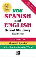Vox Spanish and English Student Dictionary, Hardcover, 2nd Edition 007181664X Book Cover