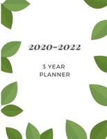2020-2022 Monthly Planner: Three Year Planner (36 Month), Agenda Schedule Organizer Logbook and Journal, Diary Organizer With Calendar Views and Blank ... NotesAppointment Log Book,  8.5x11 Leaf Cover B083XQ1LGQ Book Cover