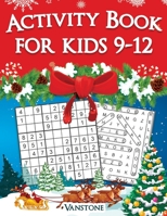Activity Book for Kids 9-12: 200 Fun Sudoku Puzzles and Word Search for Kids with Solutions - Large Print - Christmas Edition B08L3Q696N Book Cover