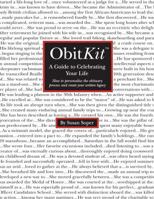 Obitkit: A Guide to Celebrating Your Life 0615390544 Book Cover