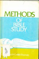 Methods of Bible study B000861R1M Book Cover