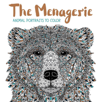 The Menagerie: Animal Portraits to Color 1438008503 Book Cover