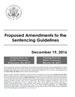 Proposed Amendments to the Sentencing Guidelines December 19, 2016 1542421918 Book Cover