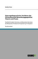 Eignungsdiagnostische Verfahren der Personalauswahl Bewerbungsgespräche: Theorie und Praxis 3640732219 Book Cover