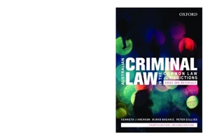 Australian Criminal Laws in the Common Law Jurisdictions: Cases and Materials 0190305509 Book Cover