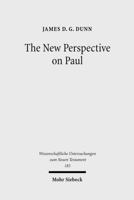 The New Perspective on Paul B00A09ZM9K Book Cover