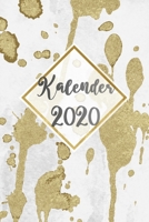 Kalender 2020 gold: Terminkalender, Wochenplaner, Taschenkalender für das Jahr 2020 | Geschenkidee für Frauen (German Edition) 1710982918 Book Cover