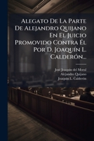 Alegato De La Parte De Alejandro Quijano En El Juicio Promovido Contra Él Por D. Joaquín L. Calderón... 1272197050 Book Cover