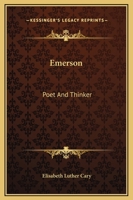 Emerson, poet and thinker 1163099104 Book Cover