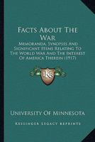 Facts about the War 1104054221 Book Cover
