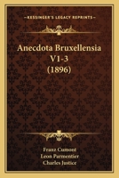 Anecdota Bruxellensia V1-3 (1896) 116078633X Book Cover
