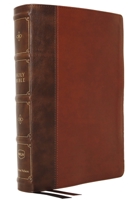 NKJV, Large Print Verse-by-Verse Reference Bible, Maclaren Series, Leathersoft, Brown, Comfort Print: Holy Bible, New King James Version 0785242147 Book Cover