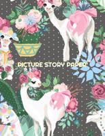 Picture Story Paper: PRETTY LLAMA BIG BOOK Learn to Draw and Write and Proportion Letters ( for KINDER-3RD GRADE 1728946646 Book Cover
