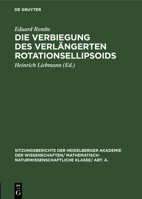 Die Verbiegung Des Verlängerten Rotationsellipsoids 3111188663 Book Cover