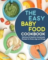 The Easy Baby Food Cookbook: Delicious & Healthy Homemade Recipes for Every Age and Stage 1801666857 Book Cover