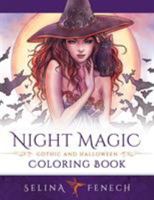 Night Magic - Gothic and Halloween Coloring Book 0994585233 Book Cover