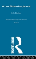 A last Elizabethan Journal 0415221463 Book Cover