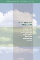Art and Aesthetics After Adorno 0823253090 Book Cover