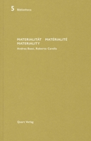 Materialit�t/Mat�rialit�/Materiality 3037612142 Book Cover