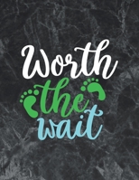 Worth the wait: The best week by week pregnancy journal notebook 1694714381 Book Cover