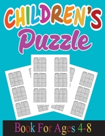 Children's puzzle book for ages 4-8: Sudoku With Cute Monster Books for Kids (Sudoku Puzzle Books for Kids);Sudoku Puzzles From Beginner to Advanced . ... 300 Sudokus For Children (Ages 8-12 /6-8). B08RGYSYSQ Book Cover