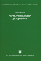 Analytische Losungen Der Auto-, Kreuz- Und Tripel-korrelationsgleichungen Und Verwandter Integral- Und Integrodifferentialgleichungen ... Klasse, 129.6) 3777613541 Book Cover