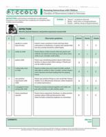 Parenting Interactions with Children: Checklist of Observations Linked to Outcomes (PICCOLO™) Tool 1598573039 Book Cover