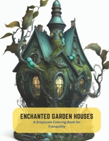 Enchanted Garden Houses: A Grayscale Coloring Book for Tranquility B0C5K3NQGQ Book Cover
