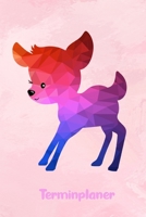 Terminplaner: für Rehliebhaber | 6 x 9 Zoll, ca. A5 | 1 Jahr | 53 Wochen, 1 Woche 2 Seiten I Ohne festes Datum | 120 Seiten | geometrisches Rehmotiv | ... für Schule und Arbeit (German Edition) 169883425X Book Cover