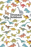 Dinosaur Notebook: Dino Writing Book Wide Rule Lines 6x9 1724426664 Book Cover