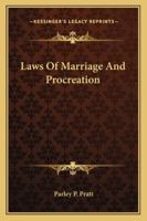 Laws of Marriage and Procreation 1425344674 Book Cover