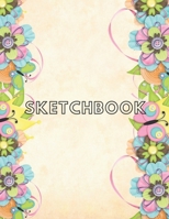 Colored flowers Sketchbook:(Sketch Book) Large sketchbook for drawing  8.5 x 11 inch (21.59 x 27.94 cm)  150 pages Large drawing notebook ,drawing ... , sketch,Draw & Doodle & blank Notebook 1679374435 Book Cover