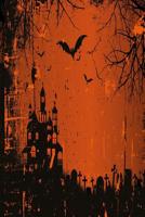 Horror Friedhof Notizbuch - dunkelorange Variante: Schauriges Notizbuch f�r jedermann 1099686644 Book Cover