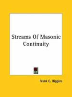 Streams Of Masonic Continuity 1425302742 Book Cover