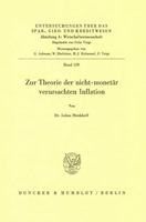 Zur Theorie Der Nicht-Monetar Verursachten Inflation 3428060512 Book Cover