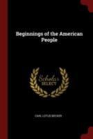 The Beginnings of the American People 1985196514 Book Cover
