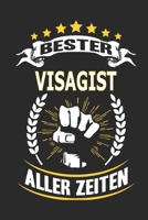 Bester Visagist aller Zeiten: Notizbuch, Notizblock, 110 linierte Seiten, kann auch als Dekoration in Form eines Schild bzw. Poster verwendet werden 1695939956 Book Cover