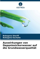 Auswirkungen von Deponiesickerwasser auf die Grundwasserqualität 6207263855 Book Cover