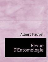 Revue d'Entomologie 1140128000 Book Cover